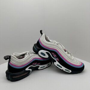 2018 Air Max Plus / 97 (Miami Away) White/Blue Gale-Black AV7936-101 Size 12